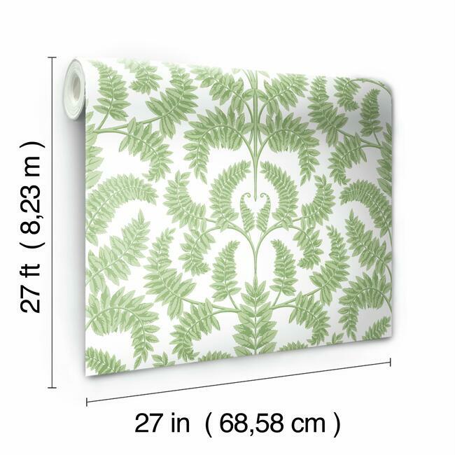 Royal Fern Damask Wallpaper Wallpaper York   