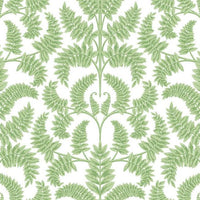 Royal Fern Damask Wallpaper Wallpaper York Double Roll Green 