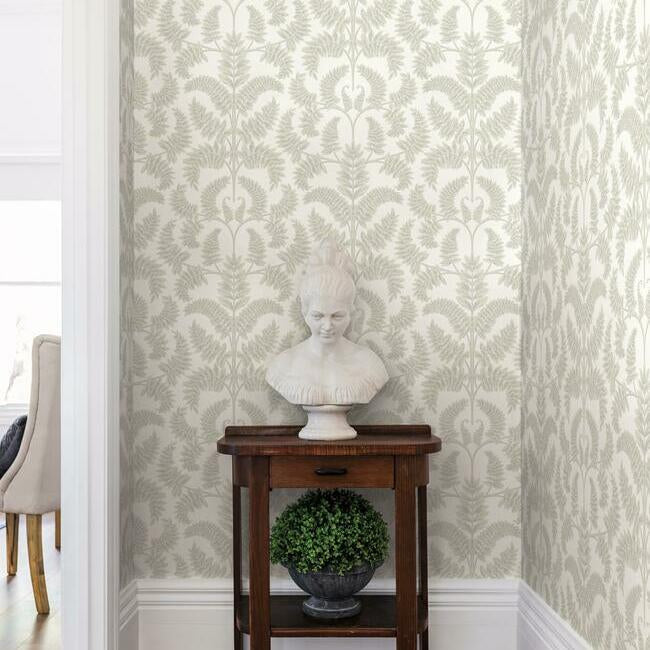 Royal Fern Damask Wallpaper Wallpaper York   