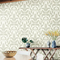 Royal Fern Damask Wallpaper Wallpaper York   