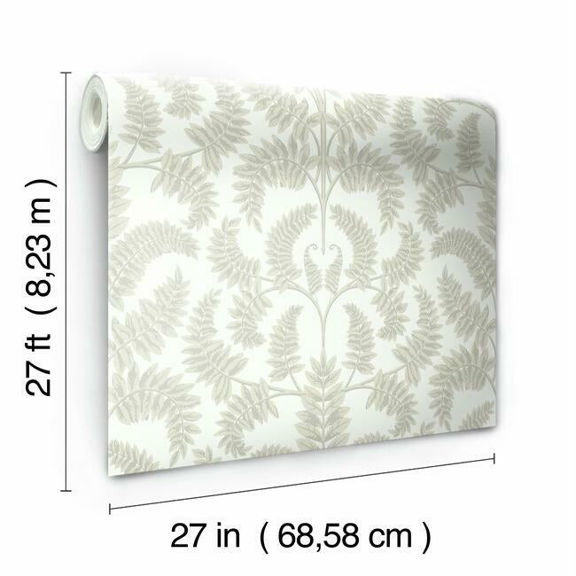 Royal Fern Damask Wallpaper Wallpaper York   