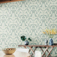 Royal Fern Damask Wallpaper Wallpaper York   