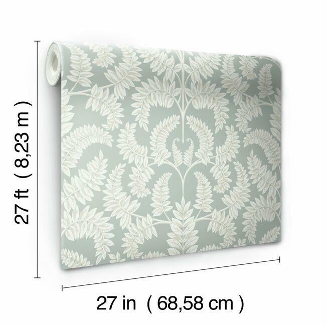 Royal Fern Damask Wallpaper Wallpaper York   