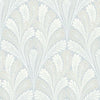 Shell Damask Wallpaper Wallpaper York Double Roll Blue 