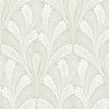 Shell Damask Wallpaper Wallpaper York Double Roll Grey 