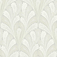 Shell Damask Wallpaper Wallpaper York Double Roll Grey 