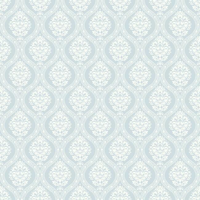 Petite Ogee Wallpaper Wallpaper York Double Roll Sky 