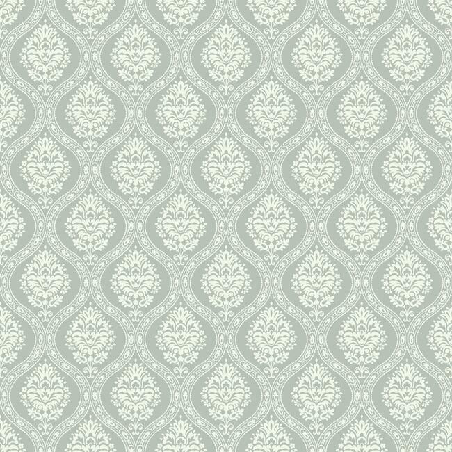 Petite Ogee Wallpaper Wallpaper York Double Roll Sage 
