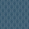 Petite Ogee Wallpaper Wallpaper York Double Roll Navy 