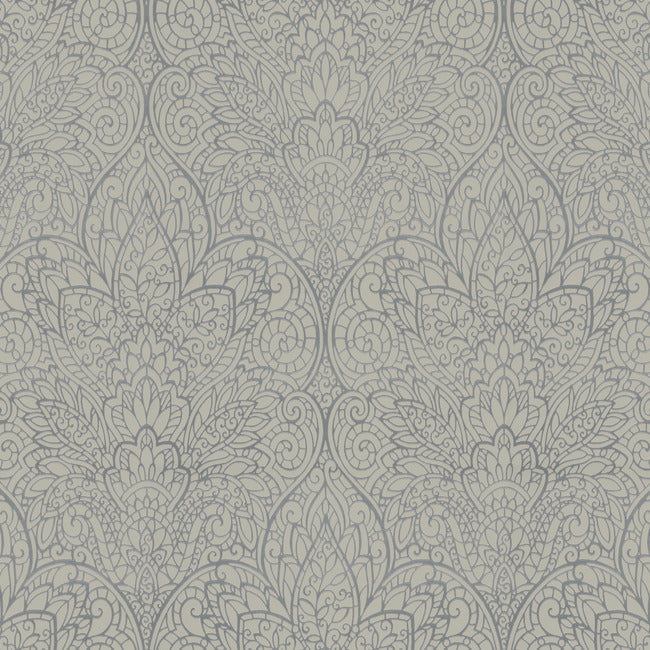 Paradise Wallpaper Wallpaper Candice Olson Double Roll Dark Taupe/Silver 