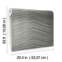 Glistening Chevron Non-Woven Wallpaper Wallpaper Candice Olson   