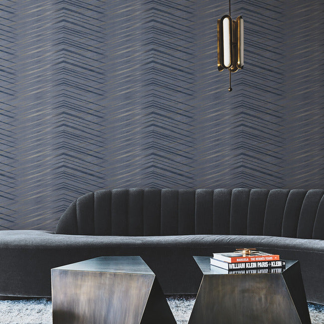Glistening Chevron Paper Wallpaper Wallpaper Candice Olson   