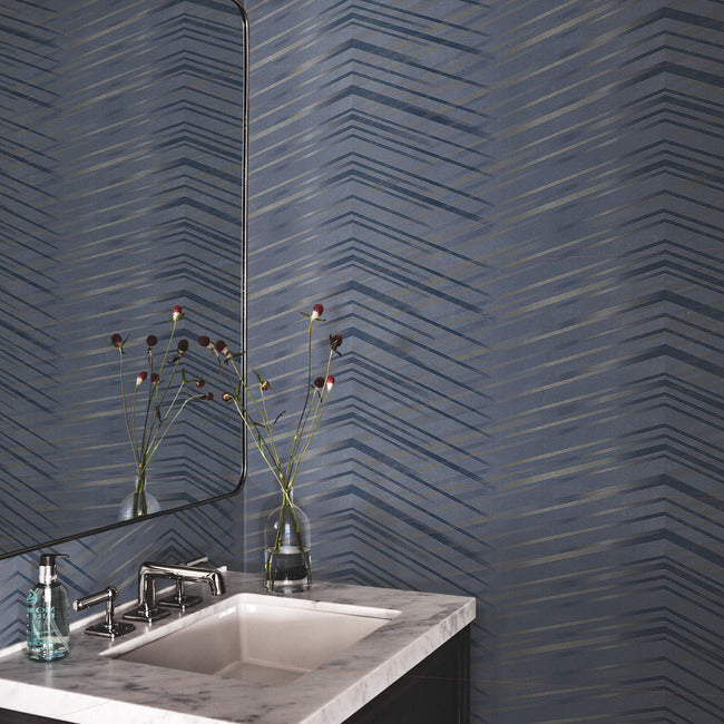 Glistening Chevron Paper Wallpaper Wallpaper Candice Olson   
