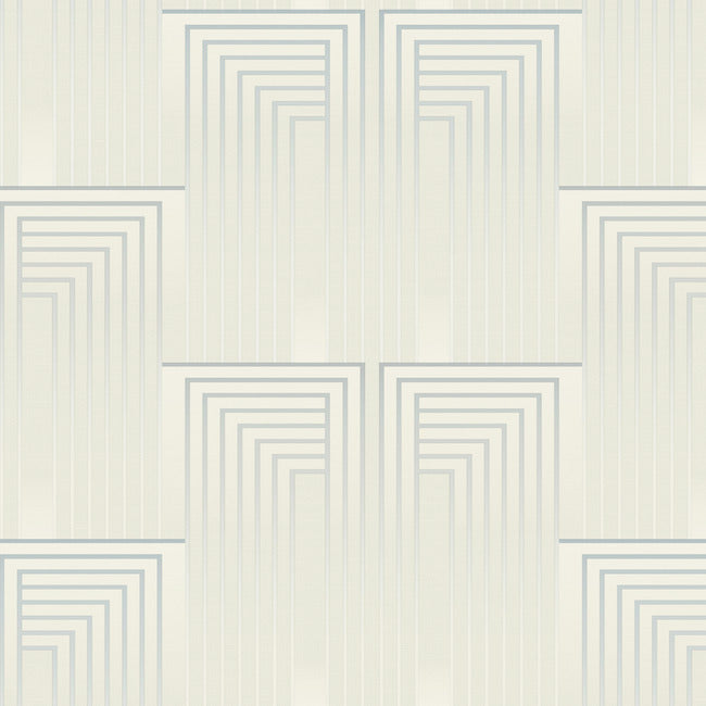 Vanishing Wallpaper Wallpaper Candice Olson Double Roll Dusty Blue/Silver 