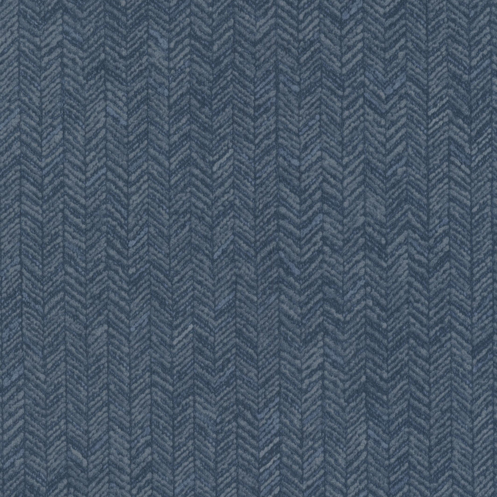 Fabric Chevron Wallpaper Wallpaper 750 Home Double Roll Navy 