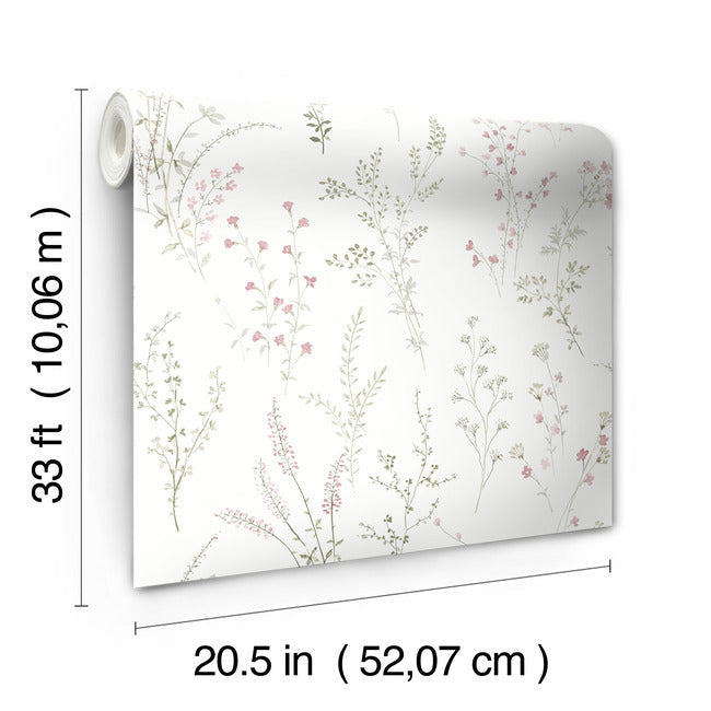 Wildflower Sprigs Wallpaper Wallpaper York   