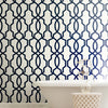 Hourglass Trellis Unpasted Wallpaper Wallpaper York   