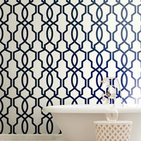 Hourglass Trellis Unpasted Wallpaper Wallpaper York   
