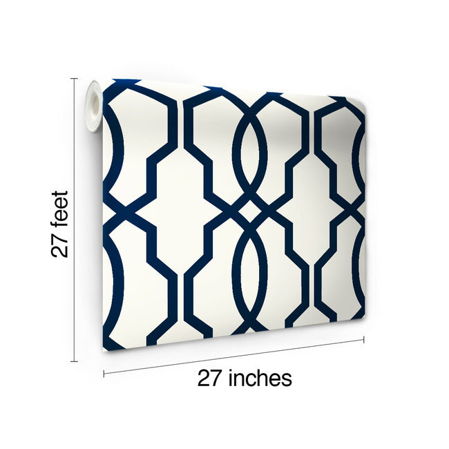Hourglass Trellis Unpasted Wallpaper Wallpaper York   