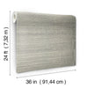 Maguey Charcoal and Cream Sisal Wallpaper Wallpaper York   
