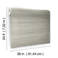 Maguey Charcoal and Cream Sisal Wallpaper Wallpaper York   