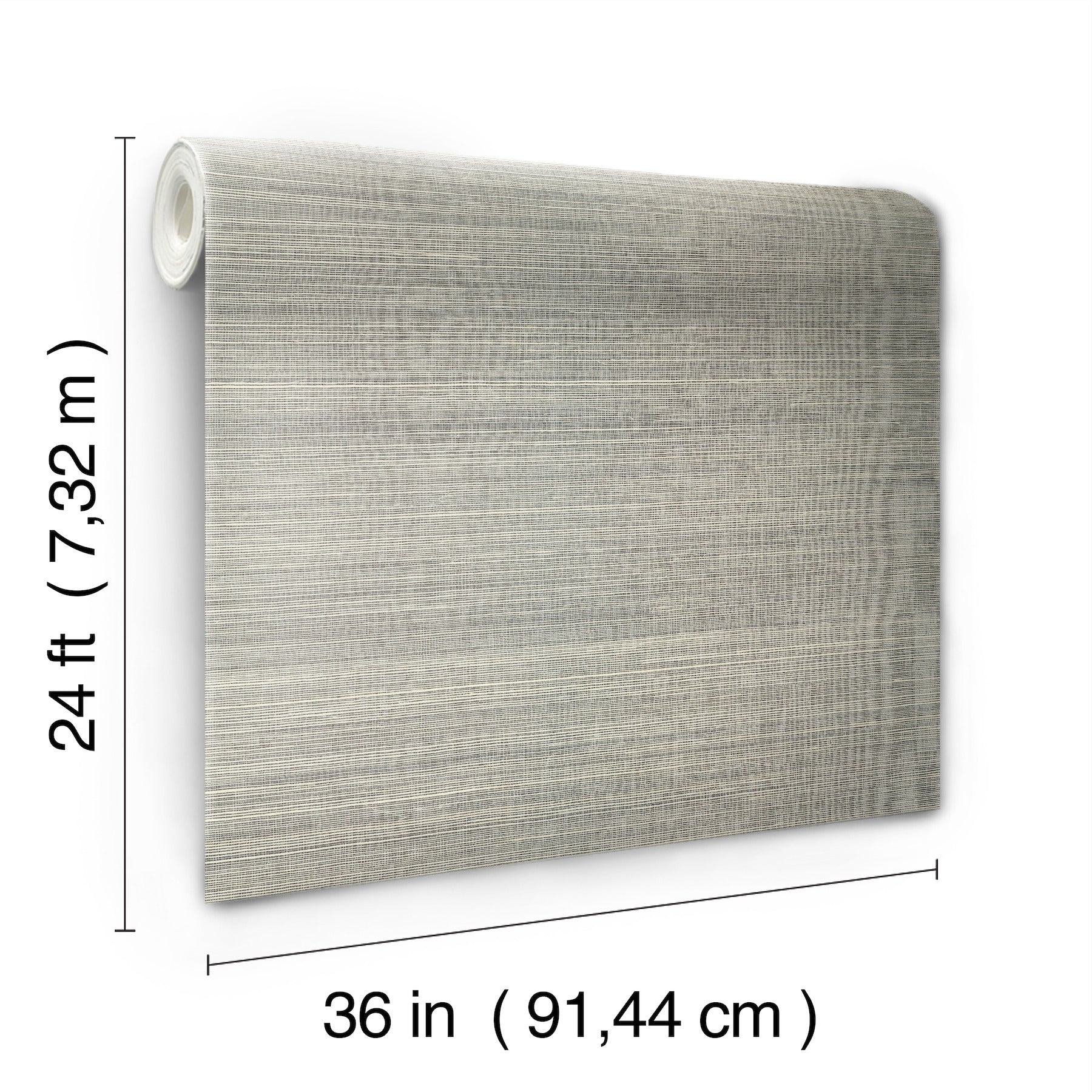 Maguey Charcoal and Cream Sisal Wallpaper Wallpaper York   