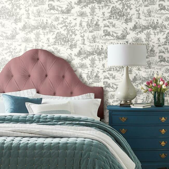 Seasons Toile Wallpaper Wallpaper York   
