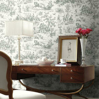 Seasons Toile Wallpaper Wallpaper York   