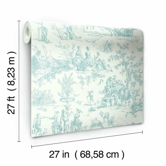 Seasons Toile Wallpaper Wallpaper York   