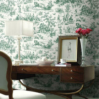 Seasons Toile Wallpaper Wallpaper York   