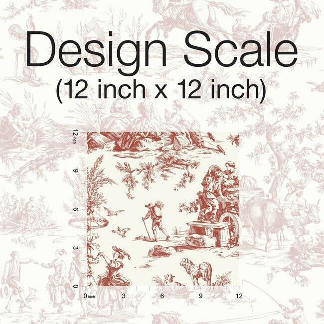 Seasons Toile Wallpaper Wallpaper York   