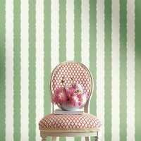 Scalloped Stripe Wallpaper Wallpaper York   