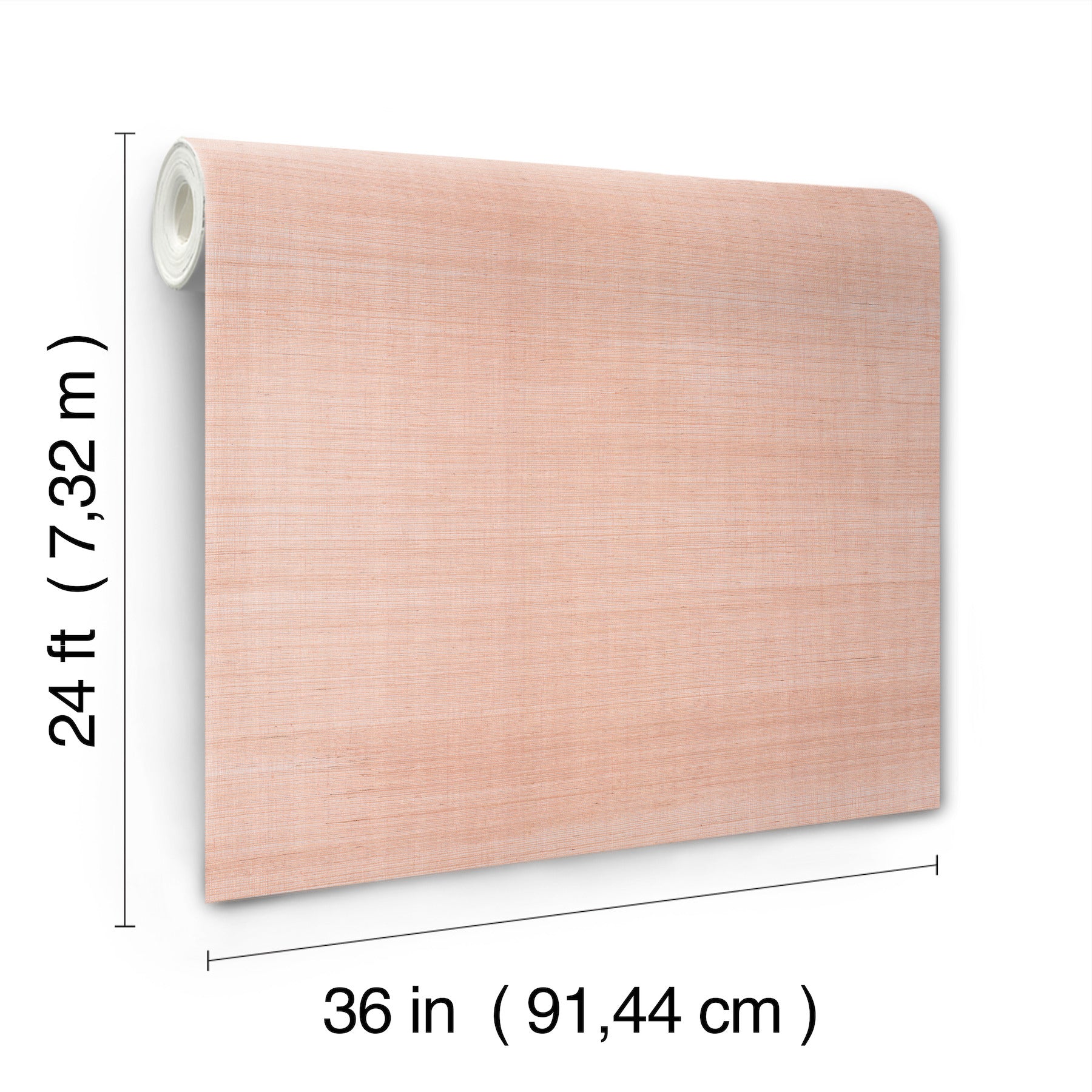 Maguey Silver and Rose Sisal Wallpaper Wallpaper York   