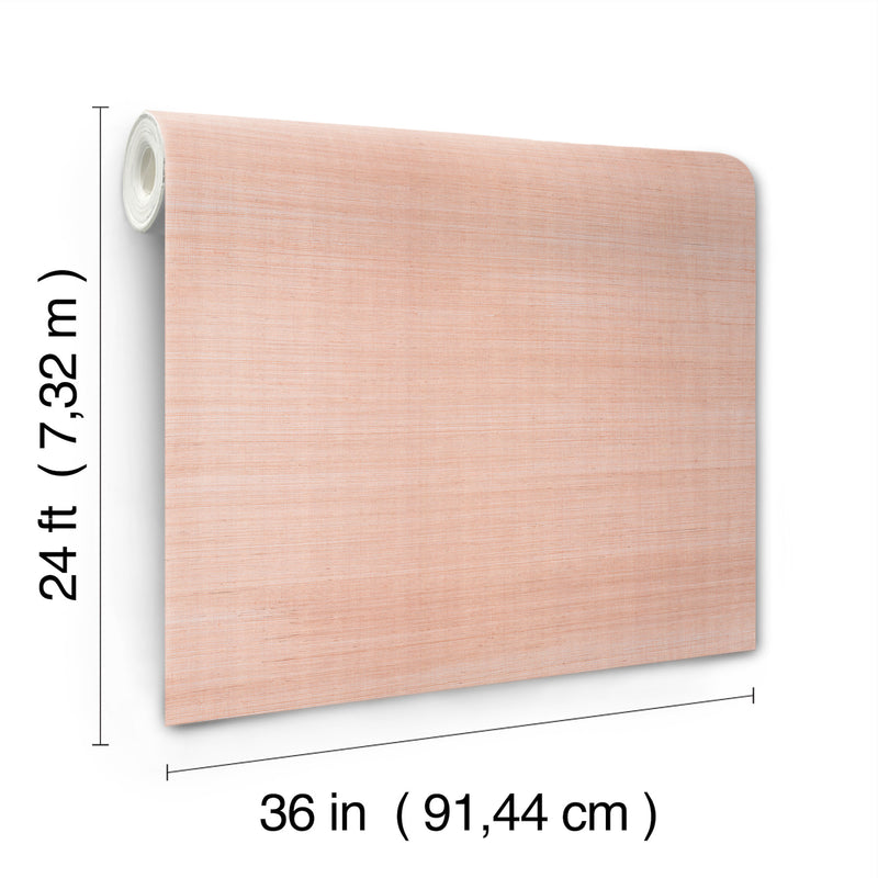 Maguey Silver and Rose Sisal Wallpaper Wallpaper York   
