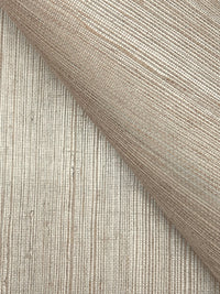 Maguey Silver and Linen Sisal Wallpaper Wallpaper York   