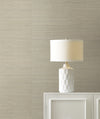 Maguey Silver and Linen Sisal Wallpaper Wallpaper York   