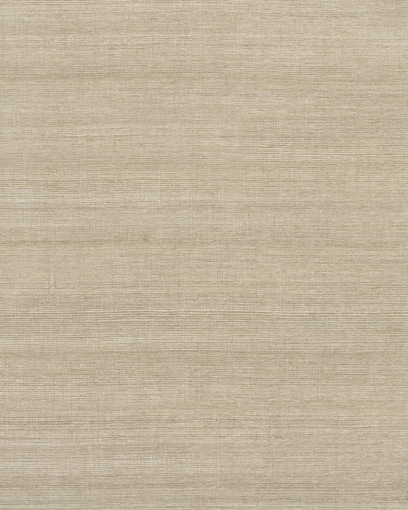Maguey Silver and Linen Sisal Wallpaper Wallpaper York Yard Silver and Linen 