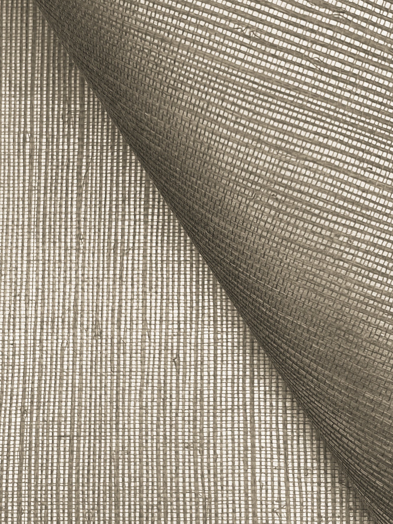 Maguey Silver and Taupe Sisal Wallpaper Wallpaper York   