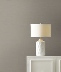 Maguey Silver and Taupe Sisal Wallpaper Wallpaper York   