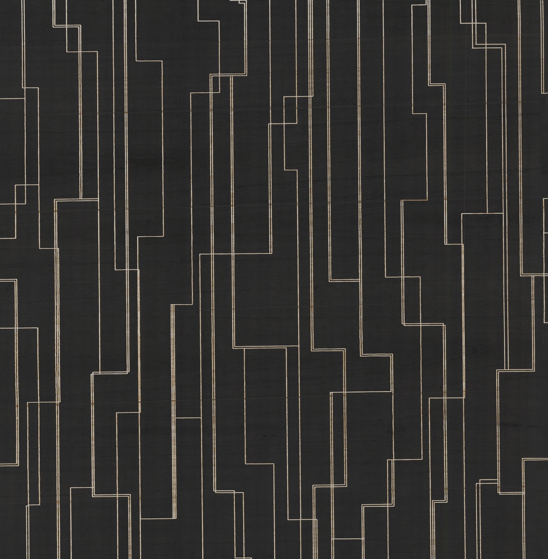 Inlay Line Wallpaper Wallpaper Ronald Redding Designs Yard Black 