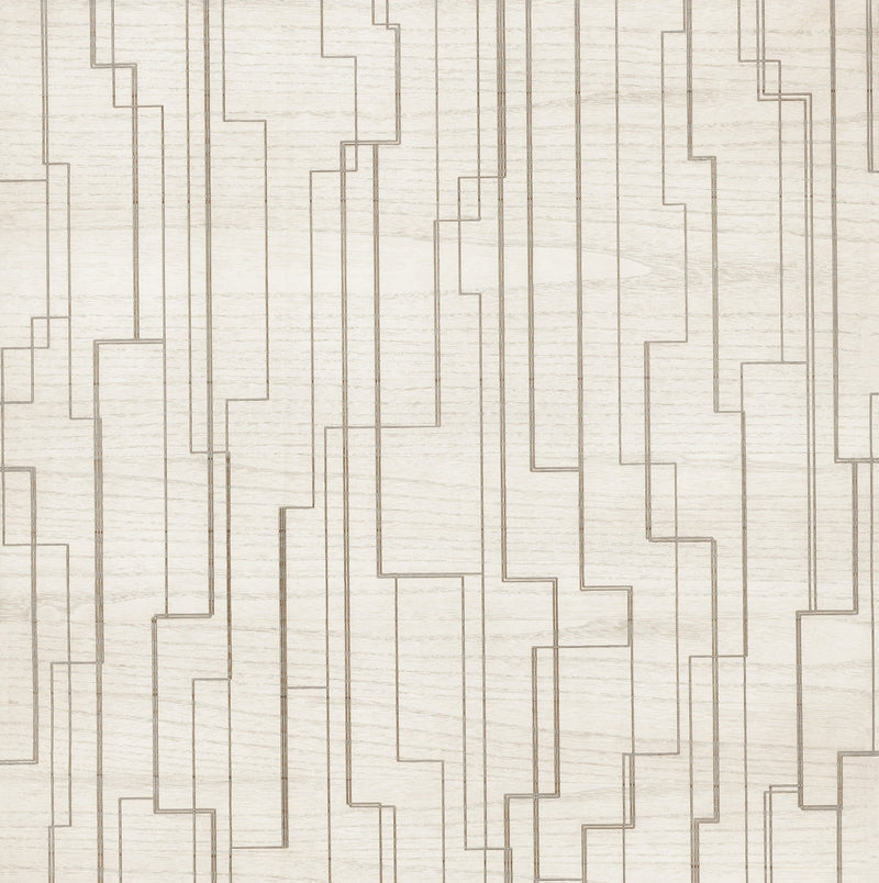 Inlay Line Wallpaper Wallpaper Ronald Redding Designs Yard White 