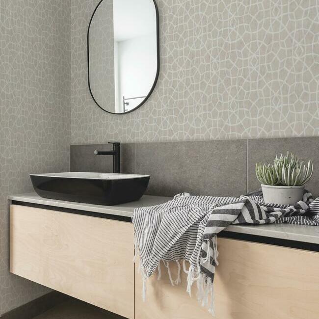 Sculptural Web Wallpaper Wallpaper Ronald Redding Designs   