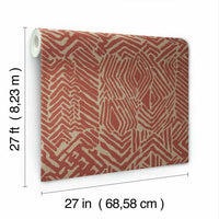 Tribal Print Wallpaper Wallpaper Ronald Redding Designs   