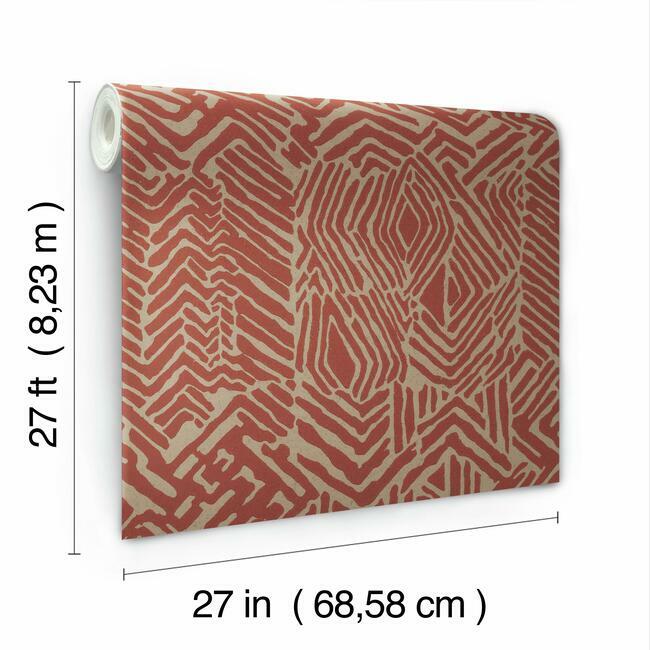 Tribal Print Wallpaper Wallpaper Ronald Redding Designs   