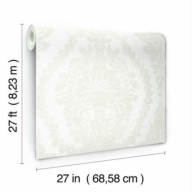 Heritage Damask Wallpaper Wallpaper Ronald Redding Designs   