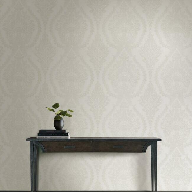 Heritage Damask Wallpaper Wallpaper Ronald Redding Designs   