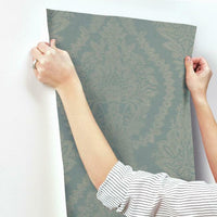Heritage Damask Wallpaper Wallpaper Ronald Redding Designs   