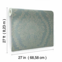 Heritage Damask Wallpaper Wallpaper Ronald Redding Designs   