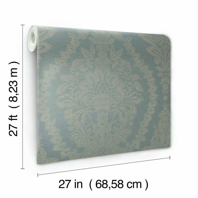 Heritage Damask Wallpaper Wallpaper Ronald Redding Designs   