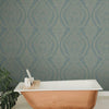 Heritage Damask Wallpaper Wallpaper Ronald Redding Designs   